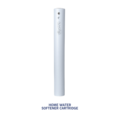 White Whole Home Water Softener Replacement next to its package.