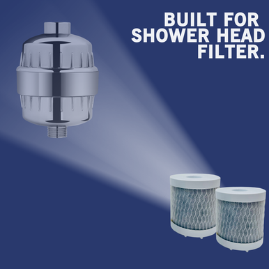 Shower Head Replacement Filter (2 Pack)