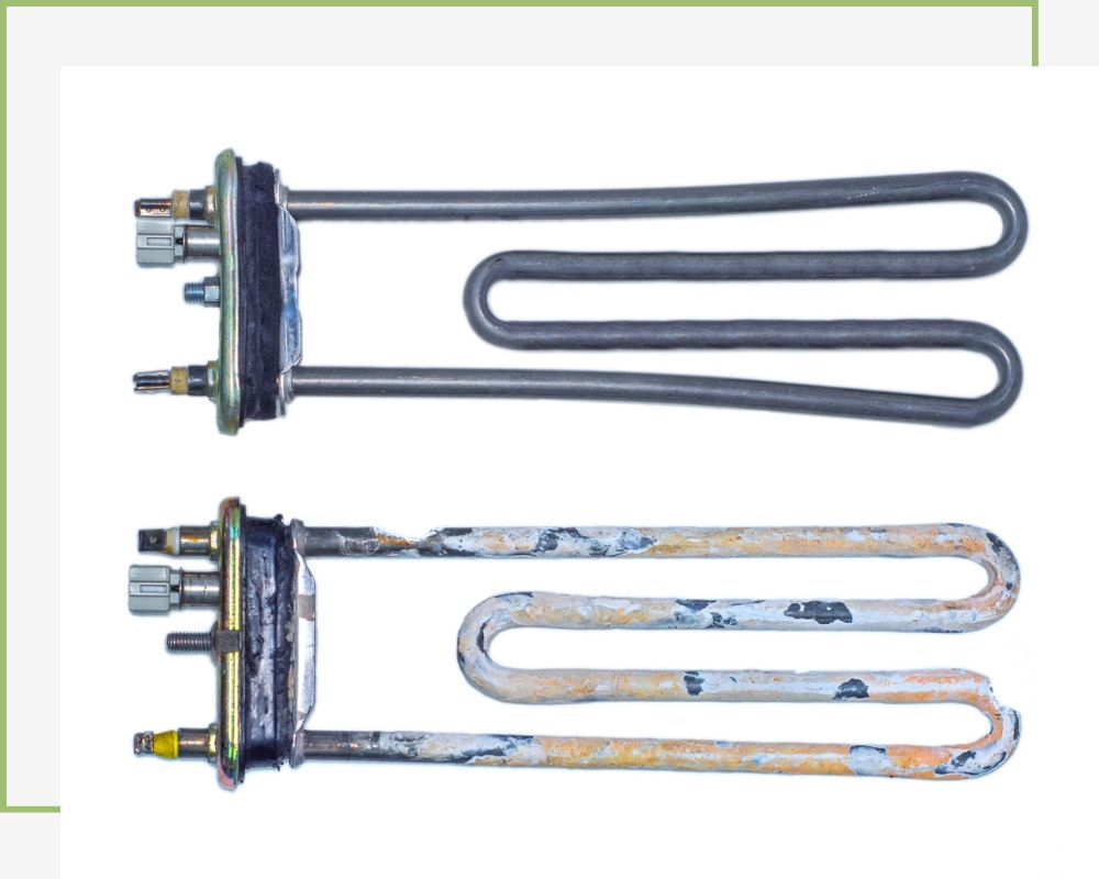 dishwasher water header with scale buildup