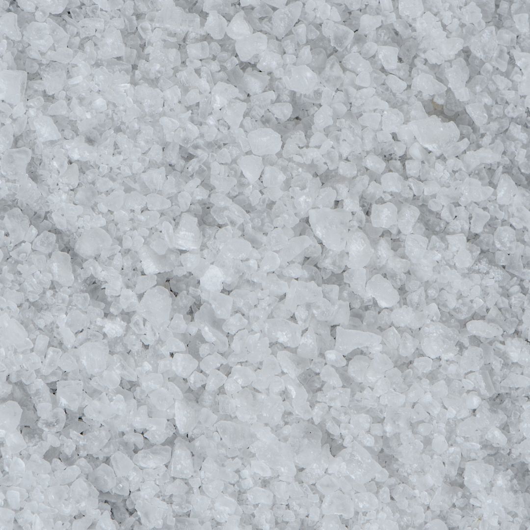 closeup of coarse salt